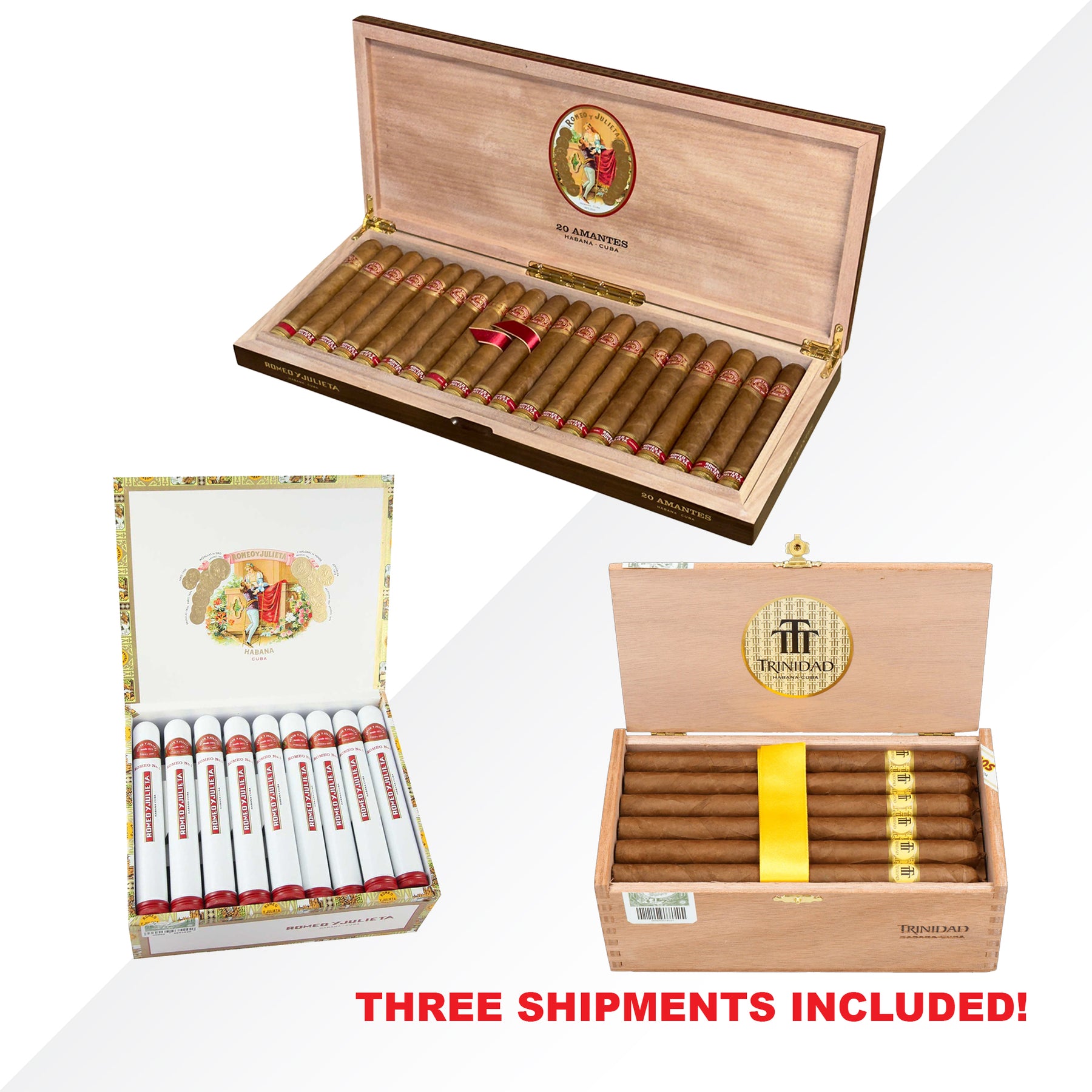 Trinidad Fundadores + Romeo Amantes + Romeo No.1