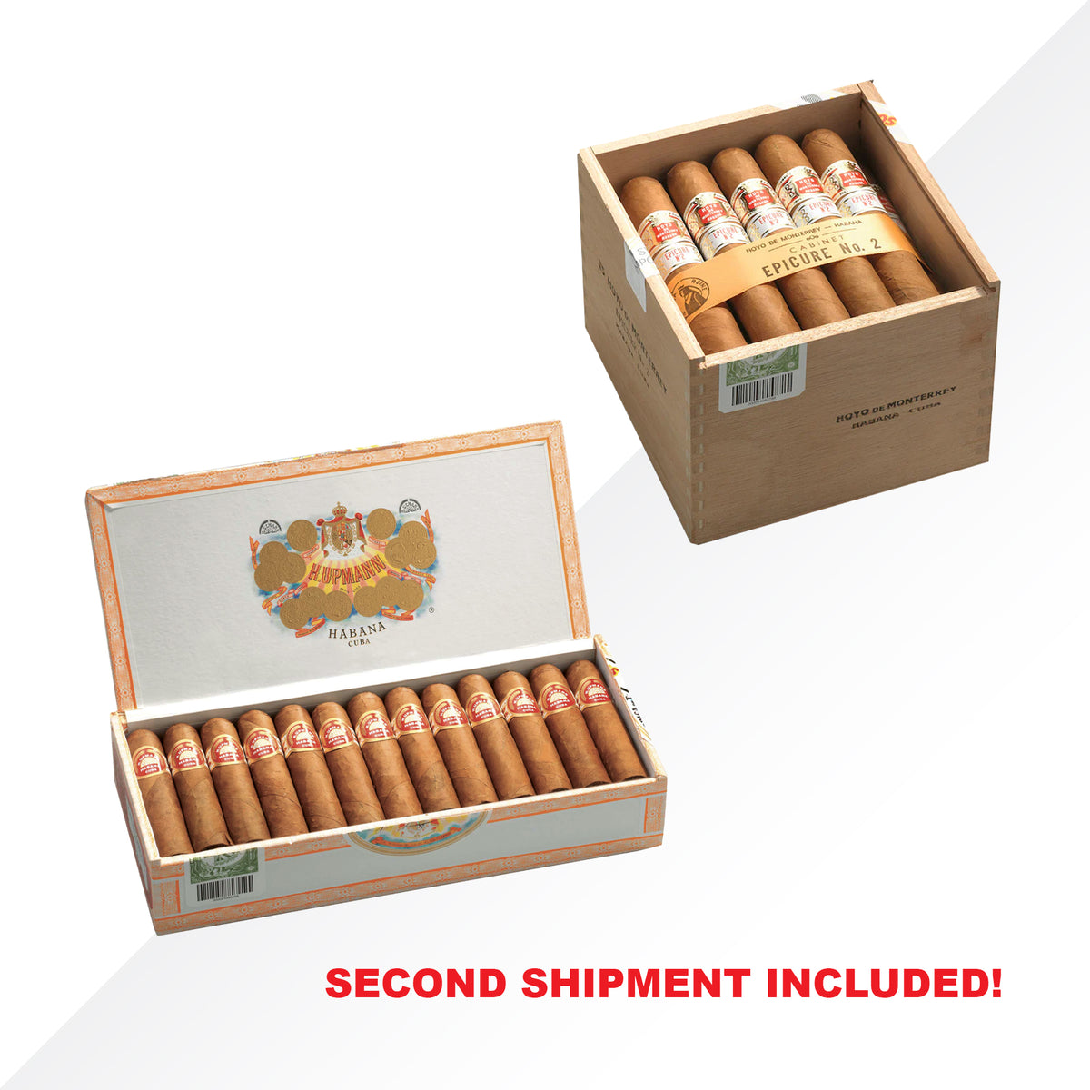 HdM Epicure No.2 25pcs + H.Upmann Half Corona 25pcs