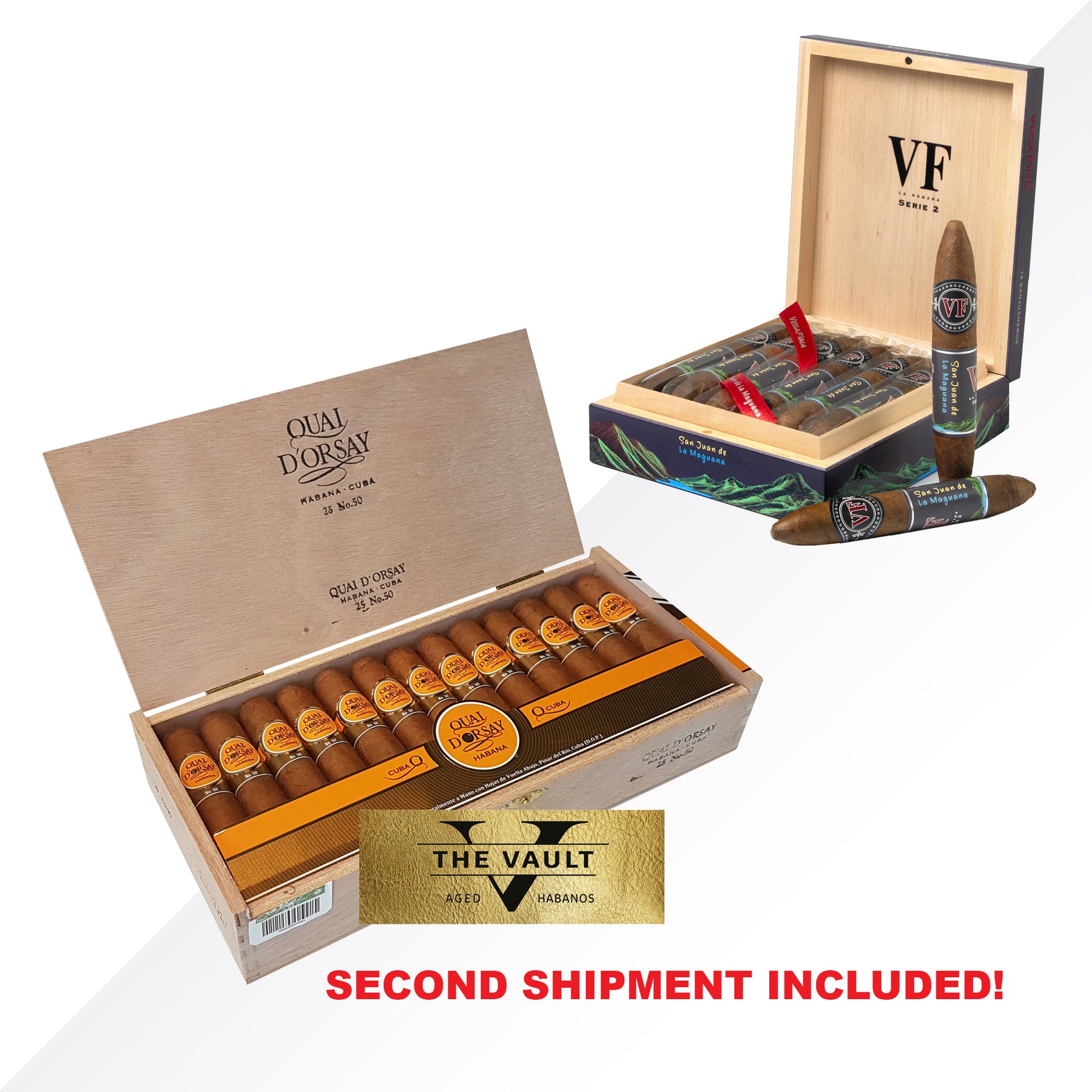 Quai D'Orsay No.50 THE VAULT 25pcs + VegaFina San Juan 12pcs